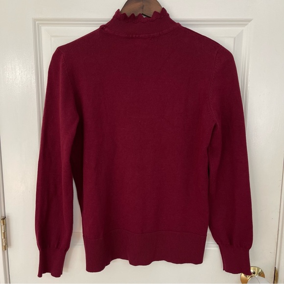Select + Trend Maroon Turtleneck Sweater - Picture 2 of 7